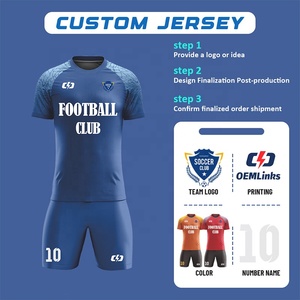 Set di <span class=keywords><strong>Maglie</strong></span> da <span class=keywords><strong>Calcio</strong></span> Traspiranti con Sublimazione, Uniformi da <span class=keywords><strong>Calcio</strong></span> ad Asciugatura Rapida, <span class=keywords><strong>Kit</strong></span> Completo - Product Image 3