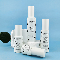 Ensemble de flacons de soin de la peau en gros, de 30 ml à 150 ml, design mignon, flacons en verre cylindriques fins pour lotion de soin de la peau