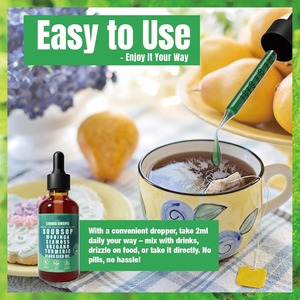 Gocce Liquide 10-in-1 <span class=keywords><strong>a</strong></span> Marchio Privato con Graviola, Muschio Marino, Moringa, Curcuma, Ashwagandha, Detox Erboristico, Integratore Liquido per il Benessere Quotidiano - Product Image 5