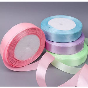 <span class=keywords><strong>Ruban</strong></span> en satin de 20 mm de largeur, simple face, 100% polyester, pour emballage cadeau, décoration de mariage, artisanat, bricolage, fournitures de fête - Product Image 3