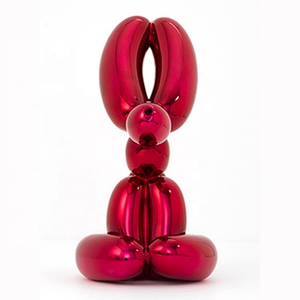 Tượng Điêu Khắc Động Vật Bằng Nhựa Resin Tượng Chó Hình Bóng Bay Ngồi Bằng Sợi Thủy Tinh Lớn - Product Image 2