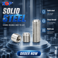 Vis sans tête à six pans creux en acier inoxydable 304, pointe conique, DIN 916, filetage total, M3 M4 M5 M6 M8, vis métrique
