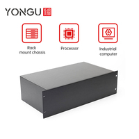 Yonggu boîtier en tôle personnalisé boîtier d'amplificateur Audio à montage en rack 3U en aluminium 19 pouces châssis de serveur d'armoire réseau de bureau