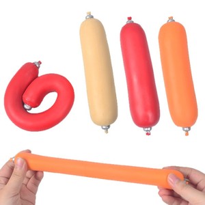 Jouet anti-stress TPR en forme de saucisse, jouet à presser en forme de hot-dog, jouet anti-anxiété pour enfants et adultes - Product Image 1