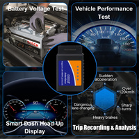 Escáner de Automóviles con Bluetooth V03H4 BLE4.0, Compatible con Personalización, Lector de Códigos de Error, Herramienta de Diagnóstico Universal OBD2 para Automóviles, Disponible en Almacén de EE. UU.