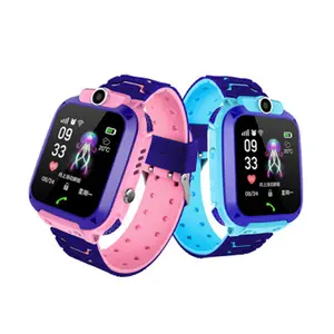 Hot Selling Hoge Kwaliteit Tracker Smart Mobiele Telefoon Smartwatch Q12 Gps Kids Horloge Voor Kids Kinderen Met Gps