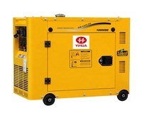 Générateur diesel silencieux de petite puissance 7KW avec démarrage automatique, monophasé, design portable, bobinage en cuivre, à vendre