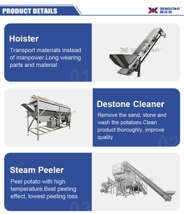 Thương mại nóng bán tự động khoai tây tươi khoai tây chiên chiên dòng máy - Product Image 3