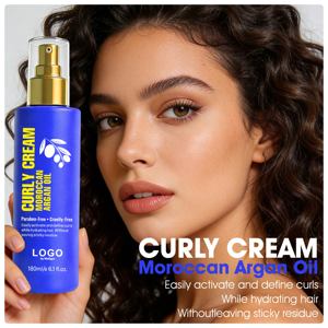 Crème Coiffante à l'Huile d'Argan Marocaine Sans Parabène, Non Testée sur les Animaux, Hydratante, Fixante, Sans Résidu, 180ml, Spray Coiffant OEM - Product Image 4