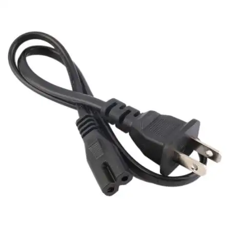 Netsnoeren Nieuwe AC Voeding Adapter Snoer Kabel Connectoren 2 Pins 2-Prong 50Cm Us Plug/Eu Stekker