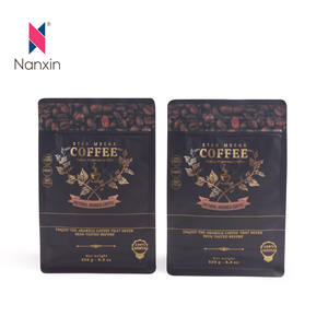 Bolsa de <span class=keywords><strong>café</strong></span> con logotipo personalizado del fabricante, bolsa de <span class=keywords><strong>café</strong></span> con válvula de fondo plano, cremallera de embalaje de té en polvo - Product Image 2