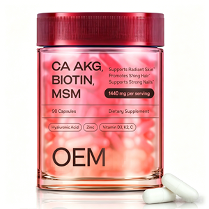 แคปซูลไบโอติน OEM ODM 90 เม็ด พร้อม MSM กรดไฮยาลูโรนิก ซิงค์ วิตามินซี ดี3 เค2 อาหารเสริม - Product Image 1