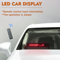 D750 Mensajes de funcionamiento intermitentes LED Car Sign12V LED Car Display Remote Programable LED Billboard Bright Single Color LED Sign