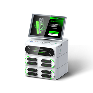 Kiosque de recharge de bureau empilable à 8 emplacements, écran tactile, lecteur de carte POS, batterie Li-polymère 6000 mAh, affichage <span class=keywords><strong>LED</strong></span> 60 W, station de recharge de téléphone portable à louer - Product Image 4