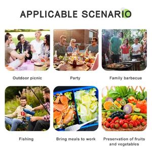 Grand sac isotherme portable de 15 L pour pique-nique, usage commercial, motif lettres, pour repas d'hiver, vente ambulante, camping en plein air - Product Image 4