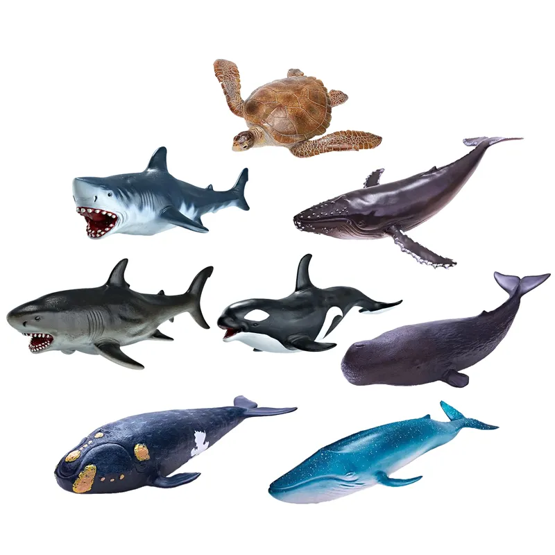Venda quente realista animais do mar brinquedo, miniatura, animais do mar para crianças
