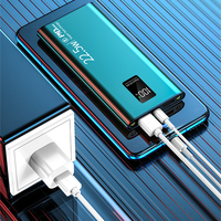Coque métallique PD18W TYPE-C bidirectionnel charge rapide QC3.0 PD22.5w charge Super rapide 10000mah batteries externes