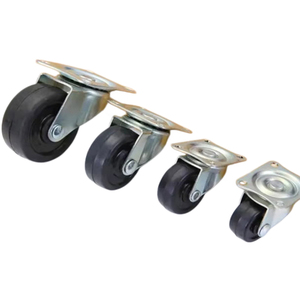 High Temperature Ball Bearing Casters 2 Inch Rubber <b>Plastic</b> Composite <b>Wheels</b> For Furniture Equipment - Product Image 1