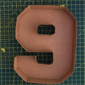 Números rellenables Caja vacía hueca Artesanía de papel Regalos para niños Caja de embalaje de chocolate y dulces - Product Image 3