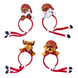 Nuevos Accesorios para el Cabello de Navidad para Mujeres y Niños, Diademas, Horquillas, con Diseño de Asta y Flor, Ecológicos, de Fábrica, para Fiestas de Navidad y Halloween - Product Image 1
