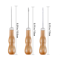 Kit d'aiguilles de bricolage pour loisir créatif, 5 pièces, poinçon en cuir, couture à la main