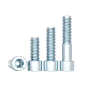 Tornillos de Cabeza Hexagonal DIN912 en Azul y Blanco Zincado, Pernos Cilíndricos con Recubrimiento de Zinc - Product Image 4