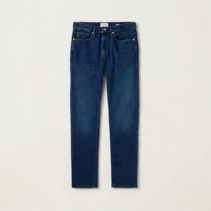 Jeans de Hombre de Alta Calidad, Corte Recto, Cierre de Botones, Algodón con Spandex, Tallas Grandes, Color Blanco Crudo/Oscuro/Claro, Venta al Por Mayor - Product Image 1