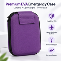 Boîte de rangement d'urgence portable et durable en EVA antichoc pour le traitement des piqûres de serpent en extérieur, la randonnée, le camping et les secours sur le terrain
