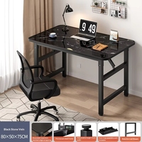 Table d'ordinateur d'angle économique Relax, mobilier de bureau moderne, table de poker pliable avec chaises