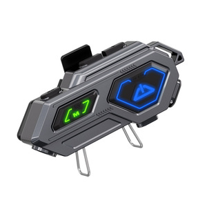 Nuevos auriculares inalámbricos a prueba de agua con cancelación de ruido manos libres Rider Motor auriculares pantalla LED motocicleta intercomunicador casco auriculares - Product Image 1