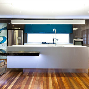 Cocina Modular de Estilo Italiano Contemporáneo, Personalizable, con Alacena, Gabinetes de Cocina de Lujo con Isla y Mesa, Juegos Completos - Product Image 2