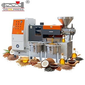 Prensa de tornillo industrial para aceite, molino de aceite para palma, soja y girasol, equipo de refinería de aceite crudo de alta tasa de extracción - Product Image 1