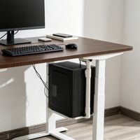 Multi Adjustable CPU Holder Plastic Computer Tower Mount Under Desk Computer Host Bracket for Desk Arrangement