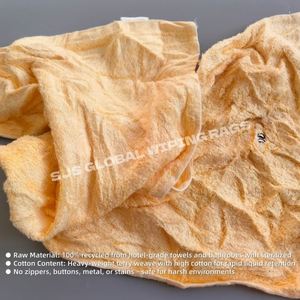 Trapos de Toalla de Algodón 100% Reciclado de Colores, de Alta Resistencia y Gran Retención de Líquidos para Mantenimiento Industrial y de Talleres - Product Image 4
