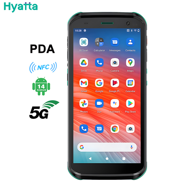 Model 6s Mobile Computer PDA 5G Handheld Rugged Industrial Barcode Scanner Data Terminal Android 14 System Medical Logistic