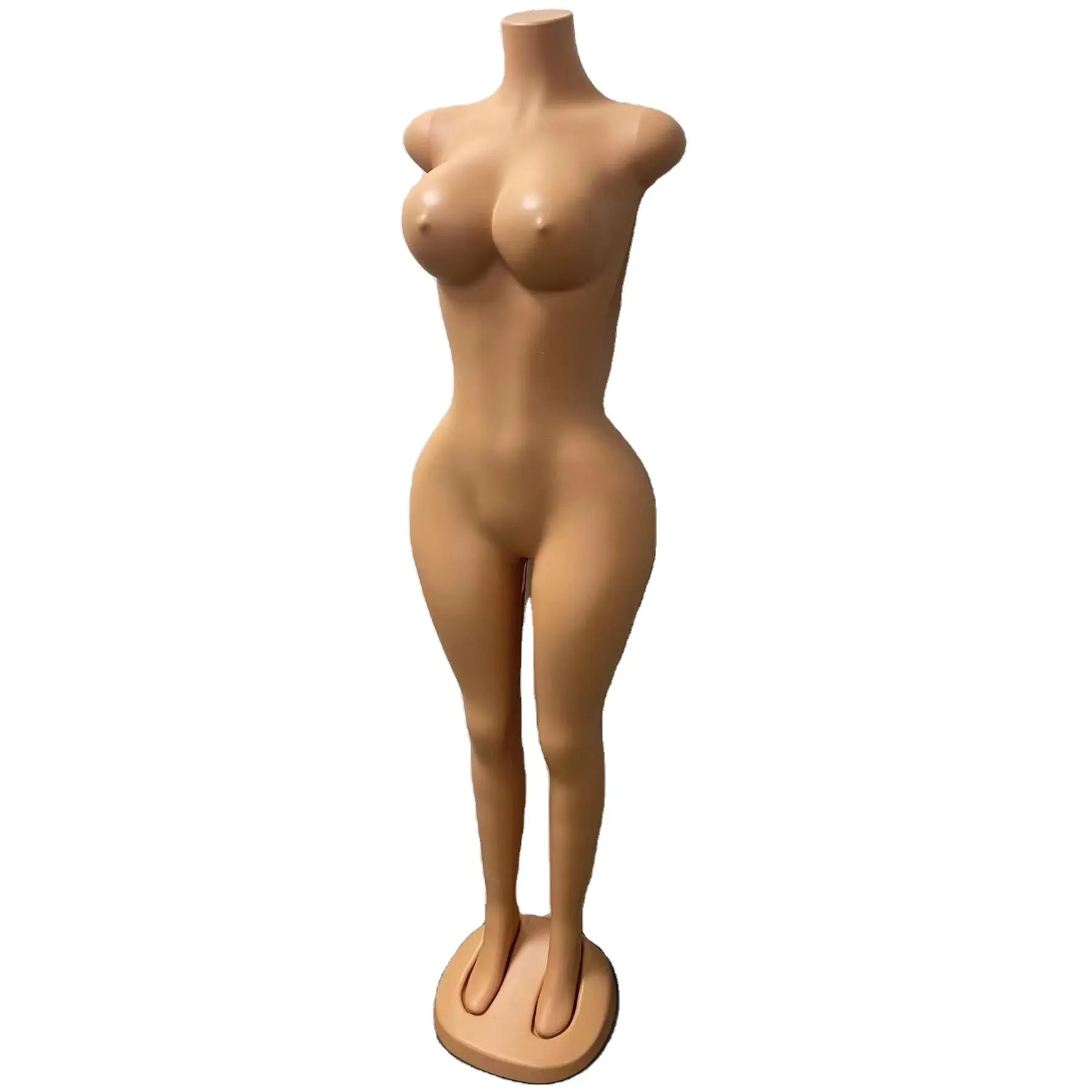 Mannequin femme en plastique de haute qualité, couleur de la peau, sans tête, grande taille, grosse poitrine, grandes hanches, Style de corps, Mannequin femme