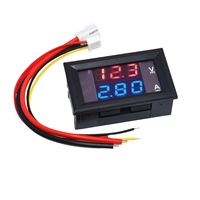 Factory Outlet DC0-100V 10A 50A 100A LED DC Dual Display Digital Current Voltmeter Digital Header