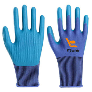 Gants de travail industriels enduits de <span class=keywords><strong>latex</strong></span> de protection Gants de travail doublement enduits de sécurité - Product Image 4