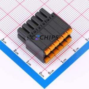 MX15EDGKNH-3.5-2*06P-BK01-Cu-A Plug-in Terminal Block P=3.5mm Connector Plug 2x6P 3.5mm Black - Product Image 1