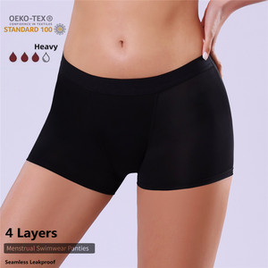 Slip Assorbenti Super Assorbenti Senza Cuciture per Donne, Mutande Mestruali Femminili, Culotte, Slip a 4 Strati per il Ciclo Mestruale - Product Image 3