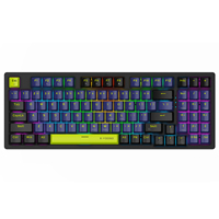 Keyboard Mekanik dengan Lampu Latar Pelangi Berkabel