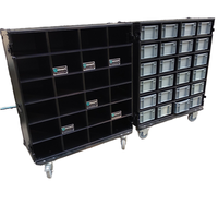 Valise de transport mobile KKMARK en aluminium avec tiroirs Euro et table de travail pour événements sportifs et tournées de concerts