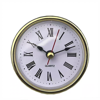 Jam Timer Kayu Kreatif 65mm dengan Kristal Sederhana, Gerakan Jam Meja, Dekorasi Natal, Hadiah Unik
