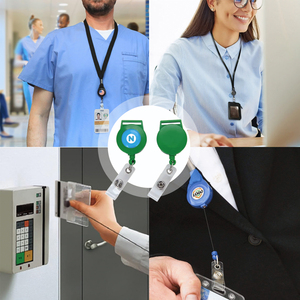 Lanière personnalisée avec enrouleur de badge rétractable, sublimation couleur intégrale, sangles de cou détachables avec porte-badge <span class=keywords><strong>YoYo</strong></span> pour le bureau - Product Image 6