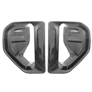 Pour <span class=keywords><strong>Ford</strong></span> <span class=keywords><strong>Ranger</strong></span> 2023 2024, garnitures de protection de logo latéral de voiture en ABS effet carbone, garnitures de protection de grille d'aération latérale avant, garnitures de protection d'ailes, garnitures de calandre, pièces automobiles - Product Image 3
