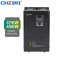 Convertisseur de fréquence triphasé AC CHZIRI 30kW-37kW 380V 0,00~600Hz pour moteur asynchrone AC Noir