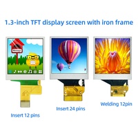 1,3 Zoll 240x240 TFT LCD-Bildschirm ST7789T3 12/24 PIN Einsteck-Schweißanschluss MIPI SPI RGB Eisenrahmen LCD-Module