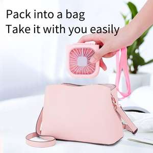 Cheap Household Usb Neck Outdoor Rechargeable Table Mini Table <b>Small</b> Table Fan Wearable Neck Fan Bladless Neck Fan - Product Image 1