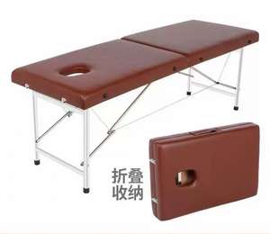 Lit de massage pliable 180*60*65 cm pour la physiothérapie et la thérapie esthétique, lit de massage portable original avec trous - Product Image 5
