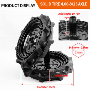Original 4.00-8/3.50-6 pneu de roue de barre Power Tiller pneus solides pour Mini Tiller Agriculture - Product Image 4